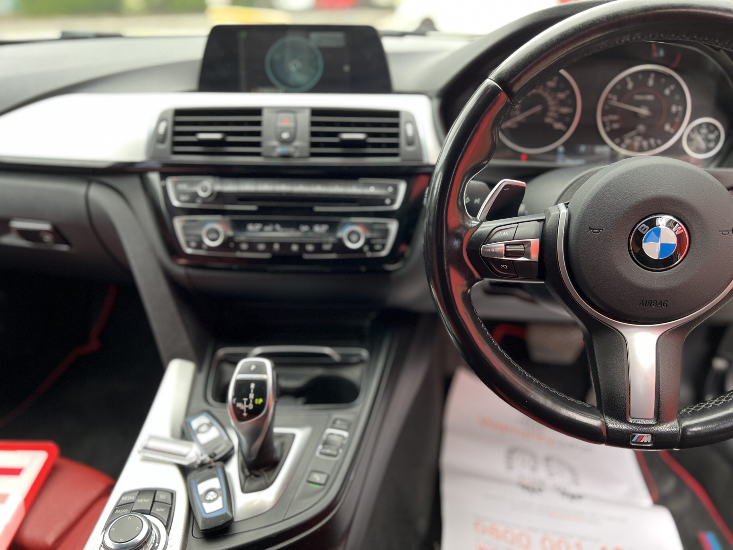 2015 65 BMW 335d M Sport Touring xDrive *RED LEATHER-M KIT-HIGH BEAM ASSIST-FSH*