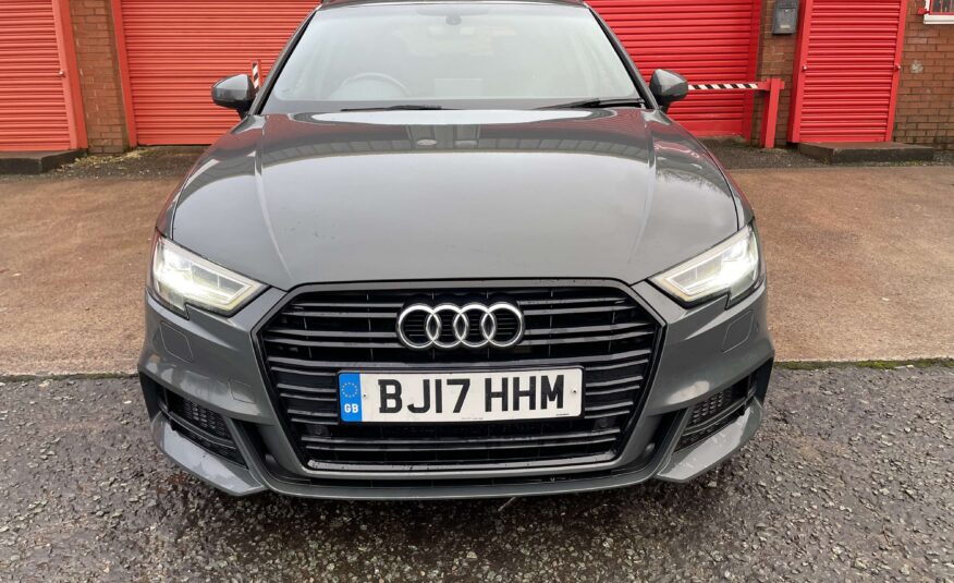 2017 Audi A3 2.0 TDI S Line Sportback S Tronic *NANO GREY-CARPLAY-NAV-AUTO*5 Door