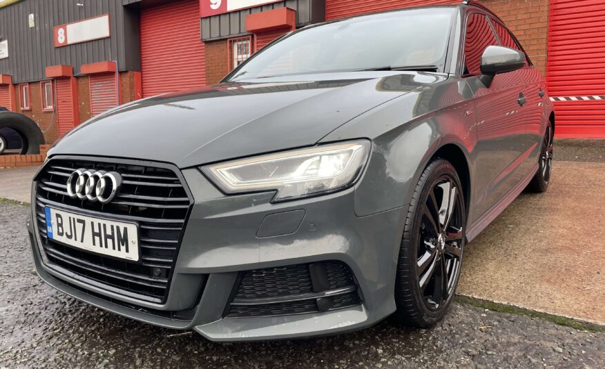 2017 Audi A3 2.0 TDI S Line Sportback S Tronic *NANO GREY-CARPLAY-NAV-AUTO*5 Door