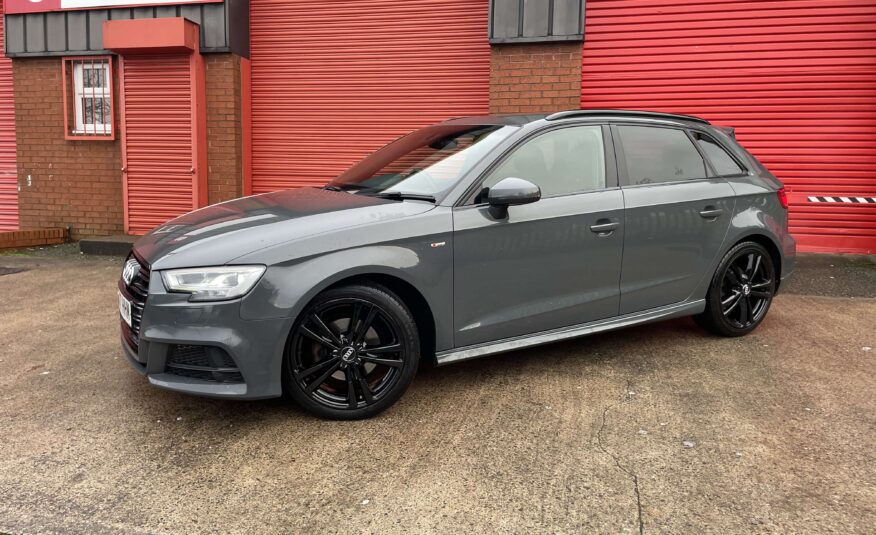 2017 Audi A3 2.0 TDI S Line Sportback S Tronic *NANO GREY-CARPLAY-NAV-AUTO*5 Door