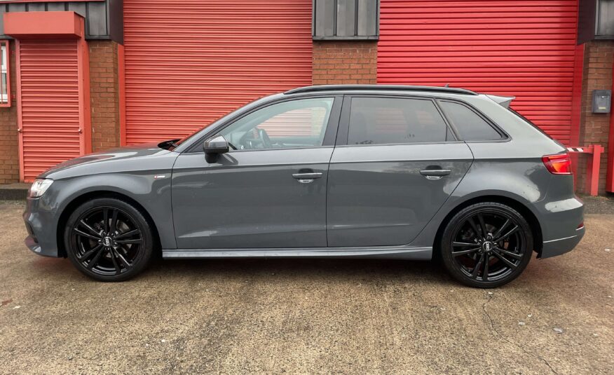 2017 Audi A3 2.0 TDI S Line Sportback S Tronic *NANO GREY-CARPLAY-NAV-AUTO*5 Door