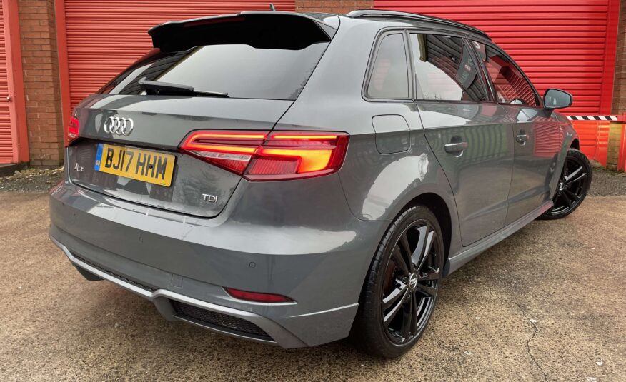 2017 Audi A3 2.0 TDI S Line Sportback S Tronic *NANO GREY-CARPLAY-NAV-AUTO*5 Door