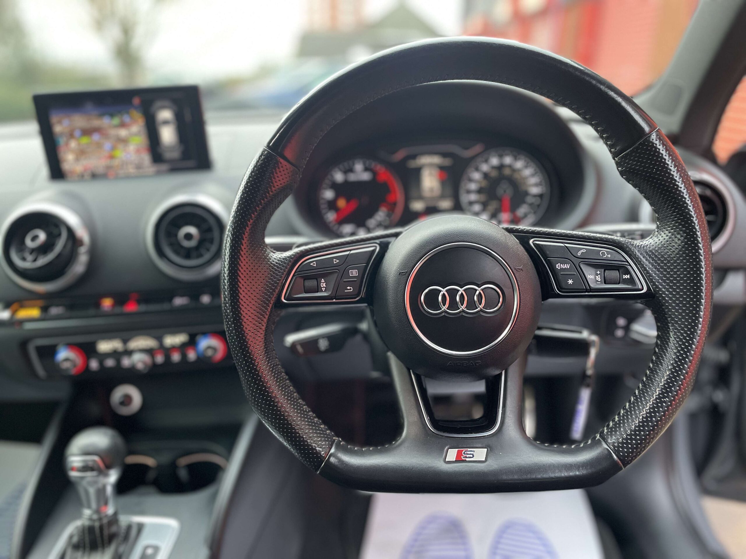 2017 Audi A3 2.0 TDI S Line Sportback S Tronic *NANO GREY-CARPLAY-NAV-AUTO*5 Door