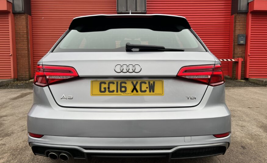 2016 Audi A3 2.0 TDI S line Sportback S Tronic *CARPLAY-NAV-FACELIFT-AUTO*5 Door