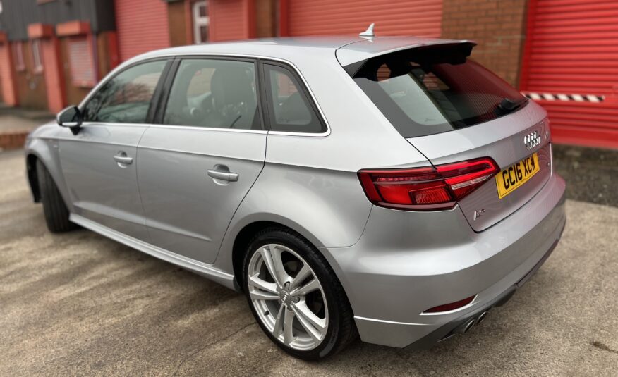 2016 Audi A3 2.0 TDI S line Sportback S Tronic *CARPLAY-NAV-FACELIFT-AUTO*5 Door