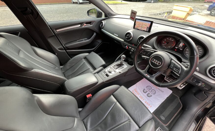 2017 AUDI S3 BLACK EDITION QUATTRO S TRONIC SPORTBACK *B&O-HTD SEATS-1 P/O*