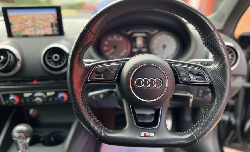 2017 AUDI S3 BLACK EDITION QUATTRO S TRONIC SPORTBACK *B&O-HTD SEATS-1 P/O*