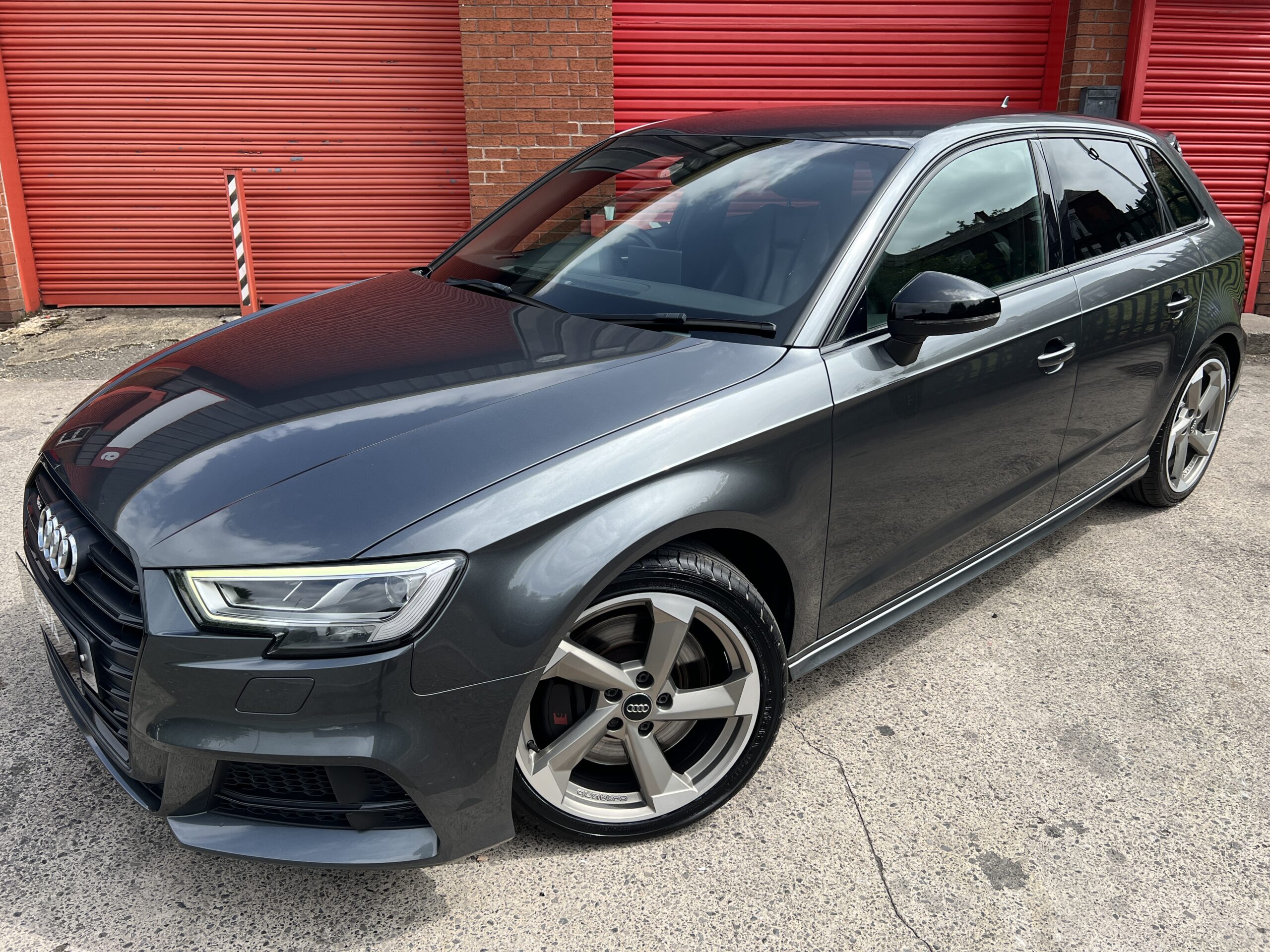 2018 Audi S3 Black Edition Quattro DSG AUTO 2.0 TFSI *DAYTONA GREY + TECH PACK + FOLDING MIRRORS* 5dr