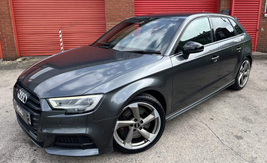 2018 Audi S3 Black Edition Quattro DSG AUTO 2.0 TFSI *DAYTONA GREY + TECH PACK + FOLDING MIRRORS* 5dr