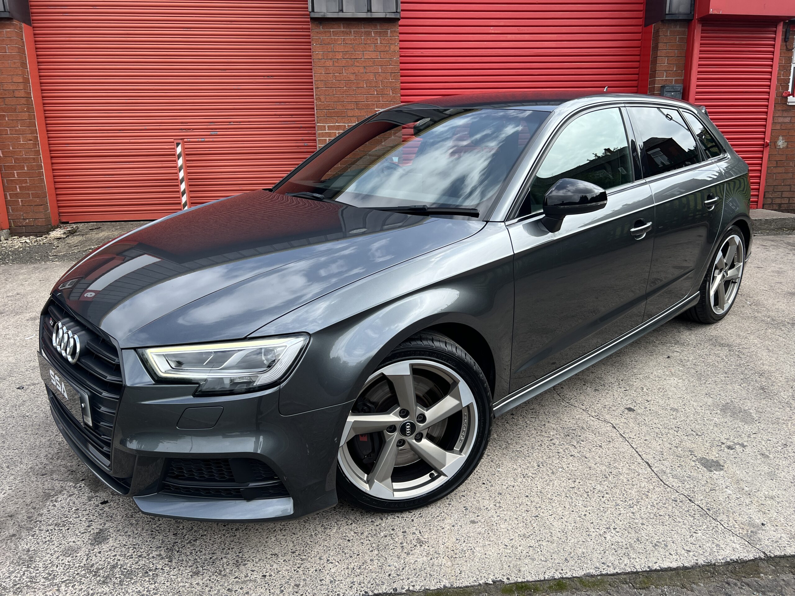 2018 Audi S3 Black Edition Quattro DSG AUTO 2.0 TFSI *DAYTONA GREY + TECH PACK + FOLDING MIRRORS* 5dr