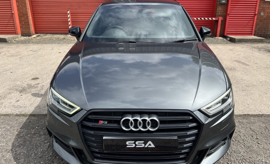 2018 Audi S3 Black Edition Quattro DSG AUTO 2.0 TFSI *DAYTONA GREY + TECH PACK + FOLDING MIRRORS* 5dr
