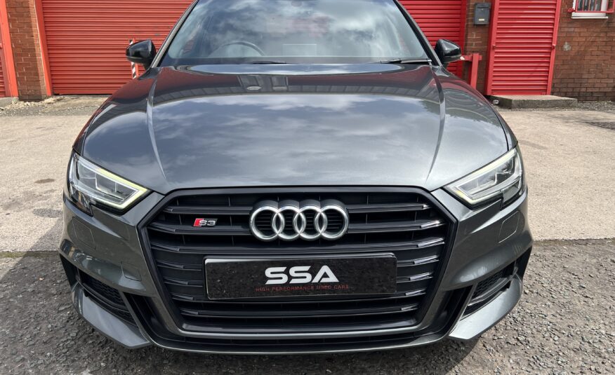 2018 Audi S3 Black Edition Quattro DSG AUTO 2.0 TFSI *DAYTONA GREY + TECH PACK + FOLDING MIRRORS* 5dr