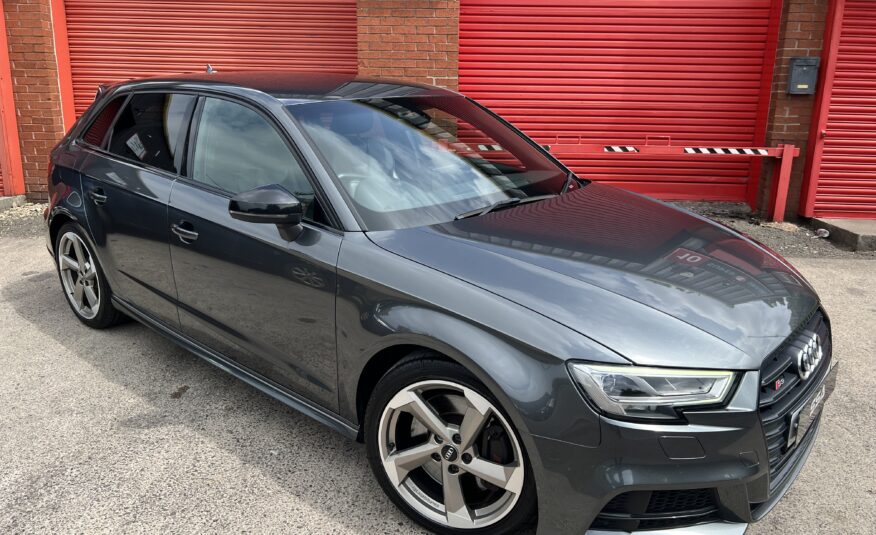 2018 Audi S3 Black Edition Quattro DSG AUTO 2.0 TFSI *DAYTONA GREY + TECH PACK + FOLDING MIRRORS* 5dr
