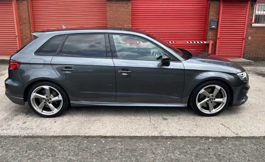 2018 Audi S3 Black Edition Quattro DSG AUTO 2.0 TFSI *DAYTONA GREY + TECH PACK + FOLDING MIRRORS* 5dr