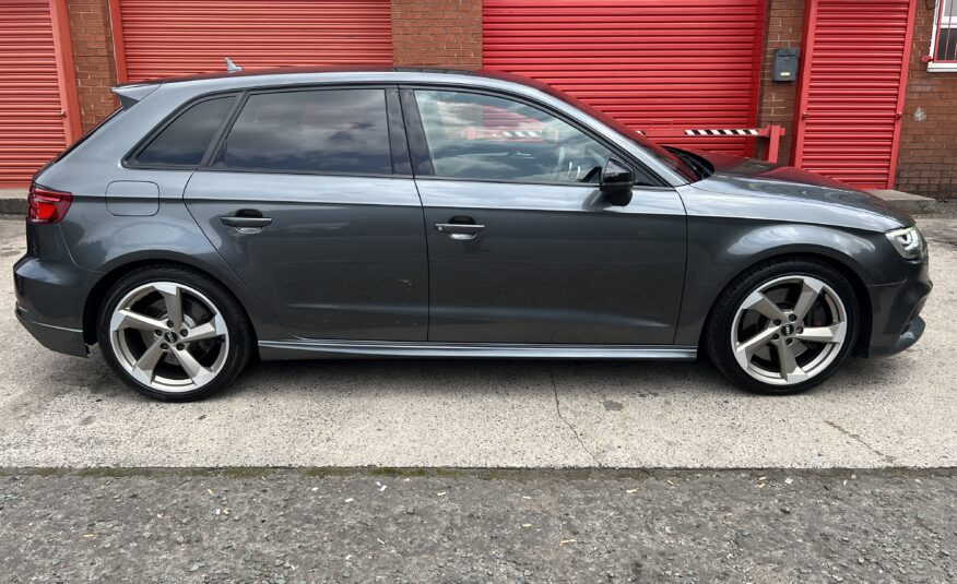 2018 Audi S3 Black Edition Quattro DSG AUTO 2.0 TFSI *DAYTONA GREY + TECH PACK + FOLDING MIRRORS* 5dr