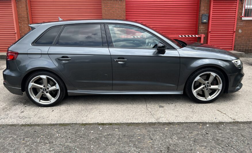 2018 Audi S3 Black Edition Quattro DSG AUTO 2.0 TFSI *DAYTONA GREY + TECH PACK + FOLDING MIRRORS* 5dr