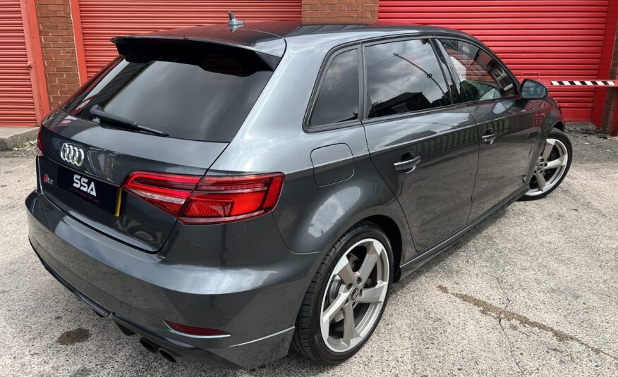 2018 Audi S3 Black Edition Quattro DSG AUTO 2.0 TFSI *DAYTONA GREY + TECH PACK + FOLDING MIRRORS* 5dr