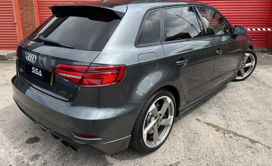 2018 Audi S3 Black Edition Quattro DSG AUTO 2.0 TFSI *DAYTONA GREY + TECH PACK + FOLDING MIRRORS* 5dr