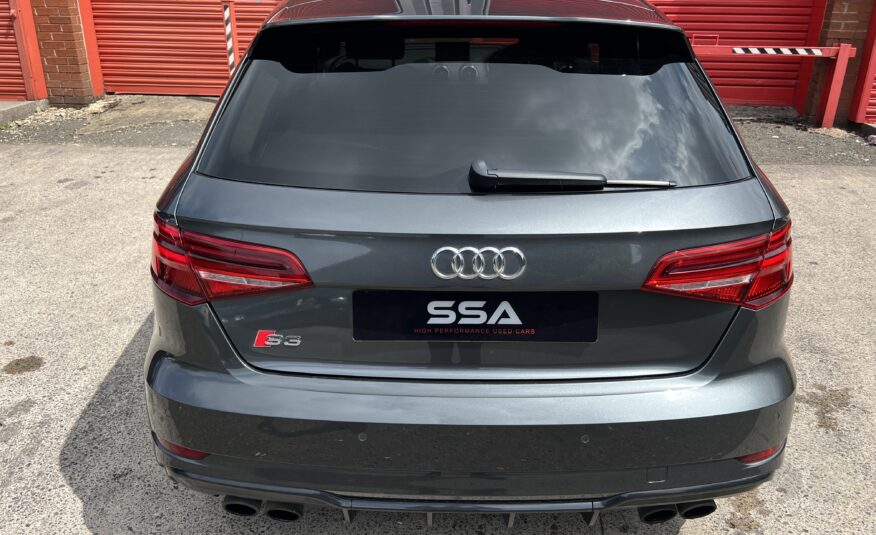 2018 Audi S3 Black Edition Quattro DSG AUTO 2.0 TFSI *DAYTONA GREY + TECH PACK + FOLDING MIRRORS* 5dr