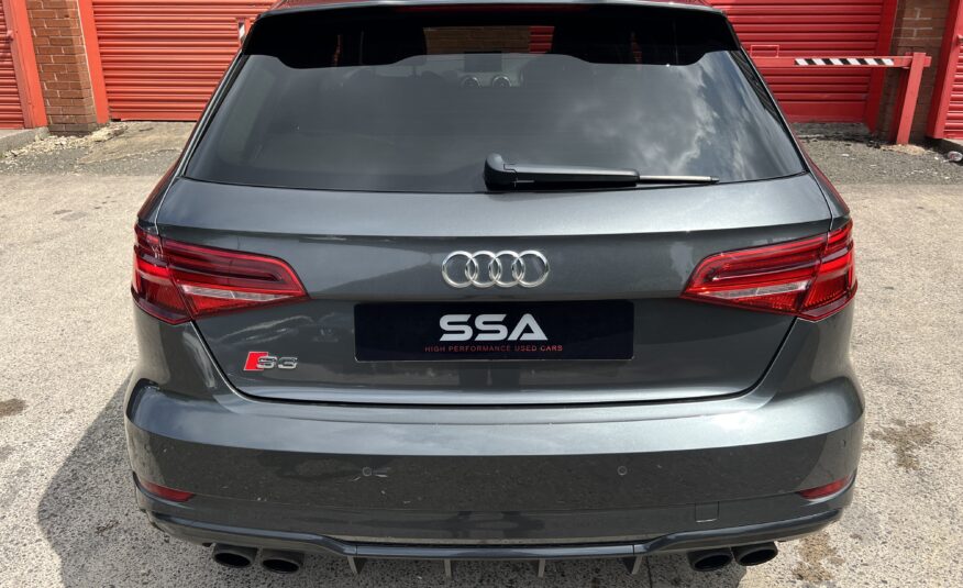 2018 Audi S3 Black Edition Quattro DSG AUTO 2.0 TFSI *DAYTONA GREY + TECH PACK + FOLDING MIRRORS* 5dr