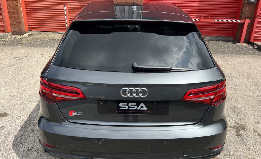 2018 Audi S3 Black Edition Quattro DSG AUTO 2.0 TFSI *DAYTONA GREY + TECH PACK + FOLDING MIRRORS* 5dr
