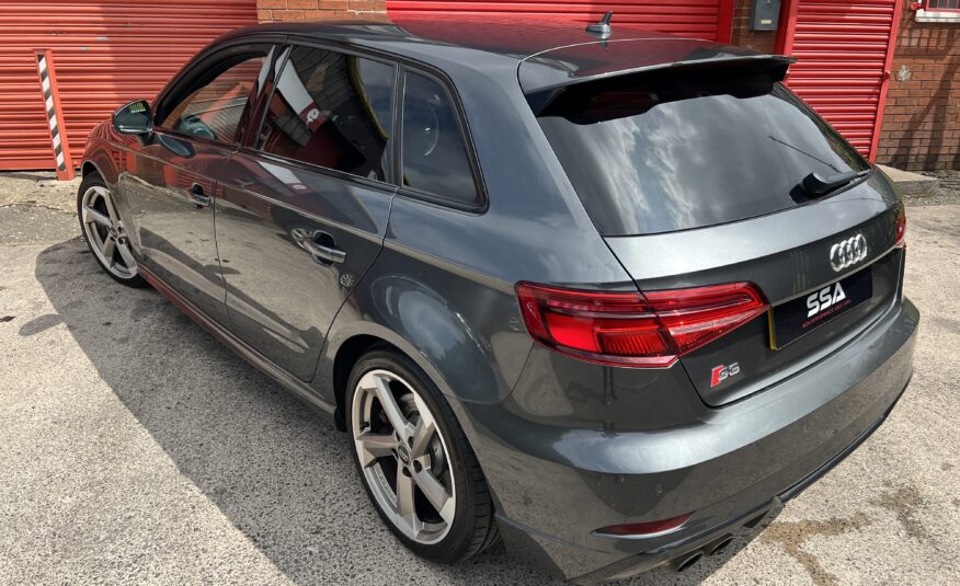 2018 Audi S3 Black Edition Quattro DSG AUTO 2.0 TFSI *DAYTONA GREY + TECH PACK + FOLDING MIRRORS* 5dr