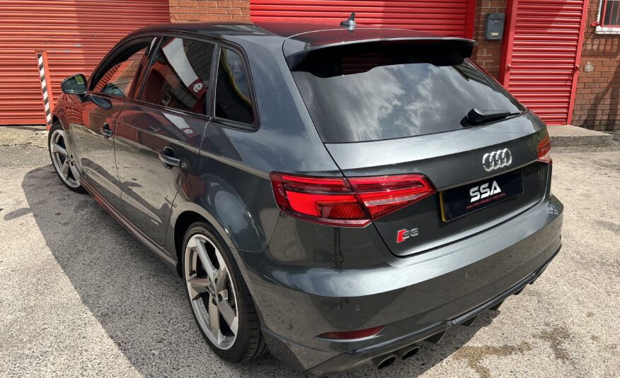 2018 Audi S3 Black Edition Quattro DSG AUTO 2.0 TFSI *DAYTONA GREY + TECH PACK + FOLDING MIRRORS* 5dr