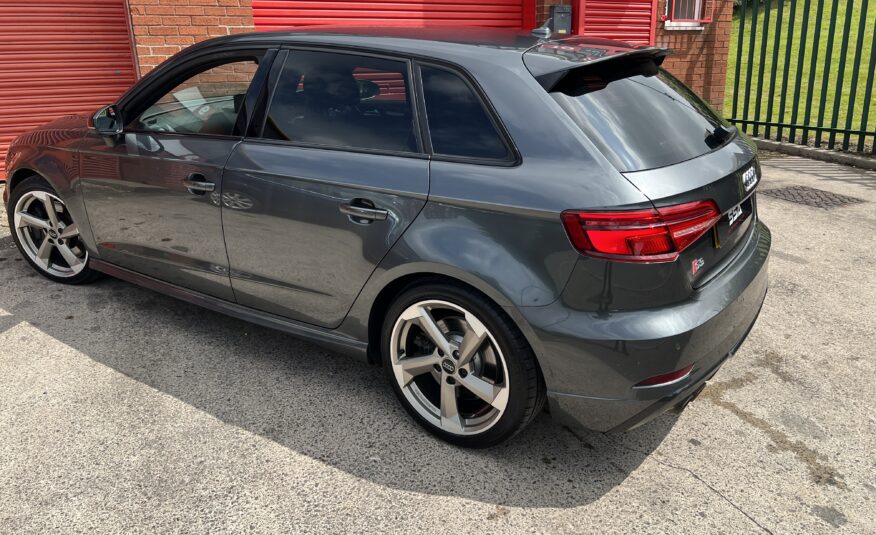 2018 Audi S3 Black Edition Quattro DSG AUTO 2.0 TFSI *DAYTONA GREY + TECH PACK + FOLDING MIRRORS* 5dr