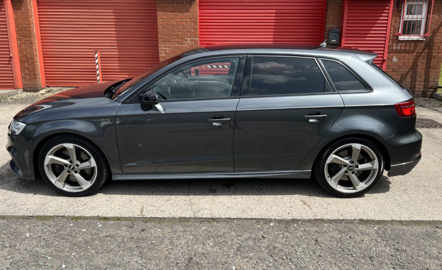 2018 Audi S3 Black Edition Quattro DSG AUTO 2.0 TFSI *DAYTONA GREY + TECH PACK + FOLDING MIRRORS* 5dr