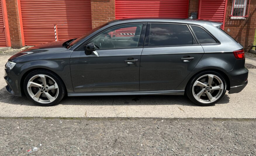 2018 Audi S3 Black Edition Quattro DSG AUTO 2.0 TFSI *DAYTONA GREY + TECH PACK + FOLDING MIRRORS* 5dr