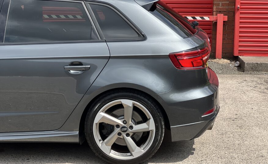 2018 Audi S3 Black Edition Quattro DSG AUTO 2.0 TFSI *DAYTONA GREY + TECH PACK + FOLDING MIRRORS* 5dr